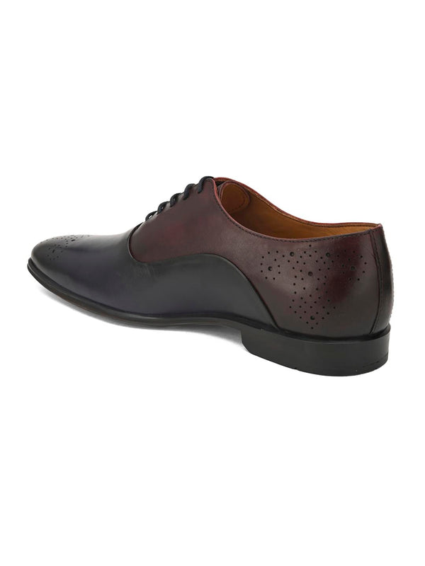 Alberto Torresi Alberto Torresi Genuine Leather Blue Bordo Office/ Dress Formal Lace Ups Shoes