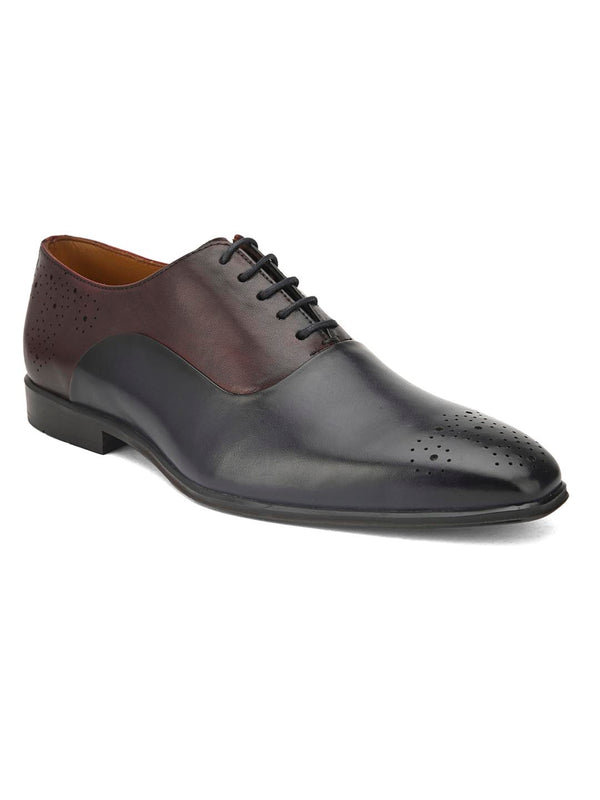 alberto torresi Alberto Torresi Genuine Leather Blue Bordo Office/ Dress Formal Lace Ups Shoes