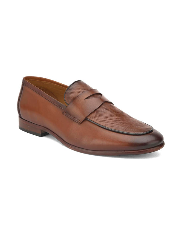 alberto torresi Alberto Torresi Genuine Leather Brown Loafers For Men