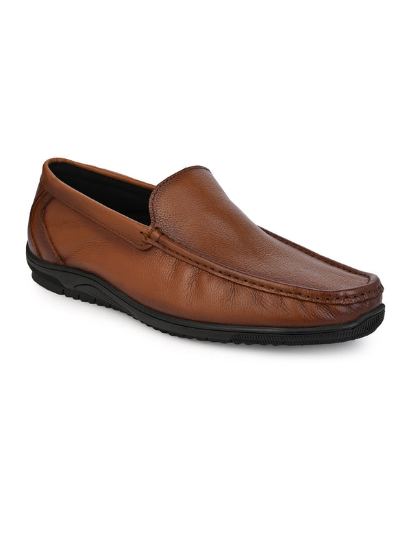 Alberto Torresi Alberto Torresi Genuine Leather Filter Series Rubber Sole With Padded Comfort Plain Loafers