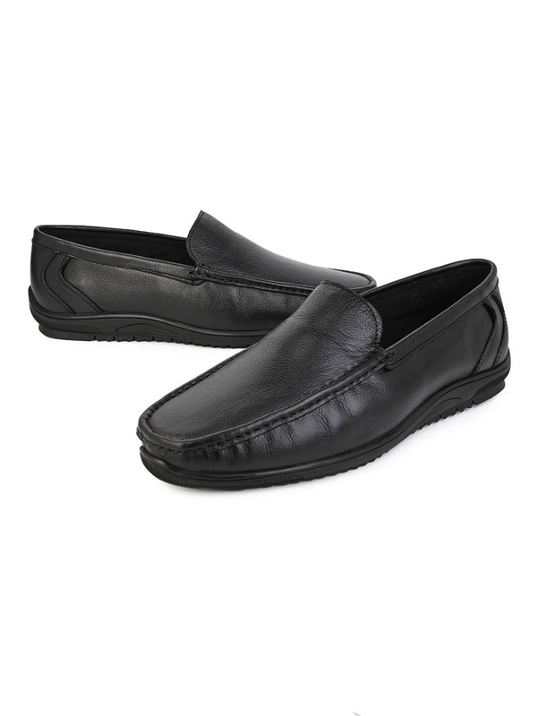 Alberto Torresi Alberto Torresi Genuine Leather Filter Series Rubber Sole With Padded Comfort Plain Loafers