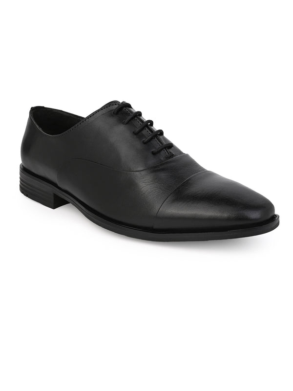 Alberto Torresi Alberto Torresi Genuine Leather Toe Cap Black Formal Shoes