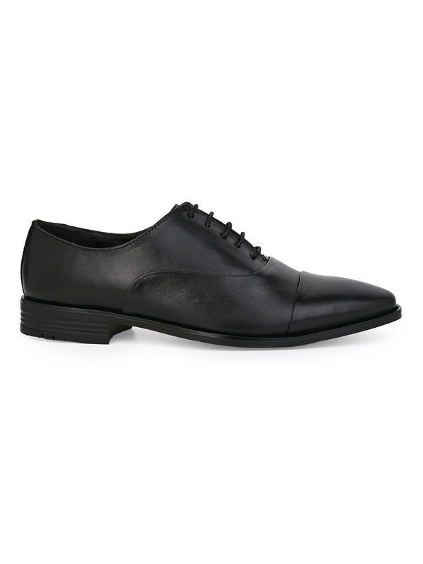 Alberto Torresi Alberto Torresi Genuine Leather Toe Cap Black Formal Shoes
