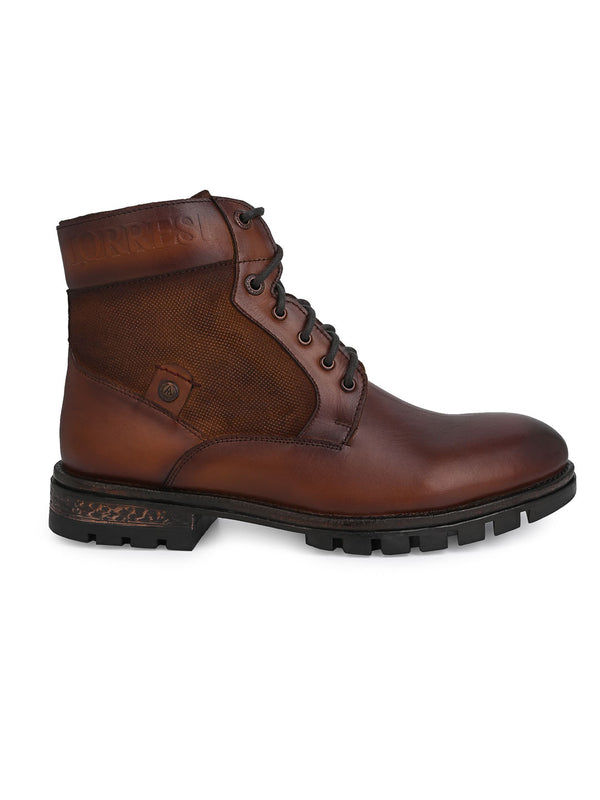 Alberto Torresi Alberto Torresi Headon Series Devl550 Suede Distress & Pure Grain Leather Ankle Boots