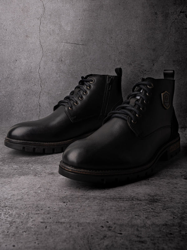 Alberto Torresi Alberto Torresi Headon Series Devl553 Pure Grain Leather Ankle Chukkas For Men