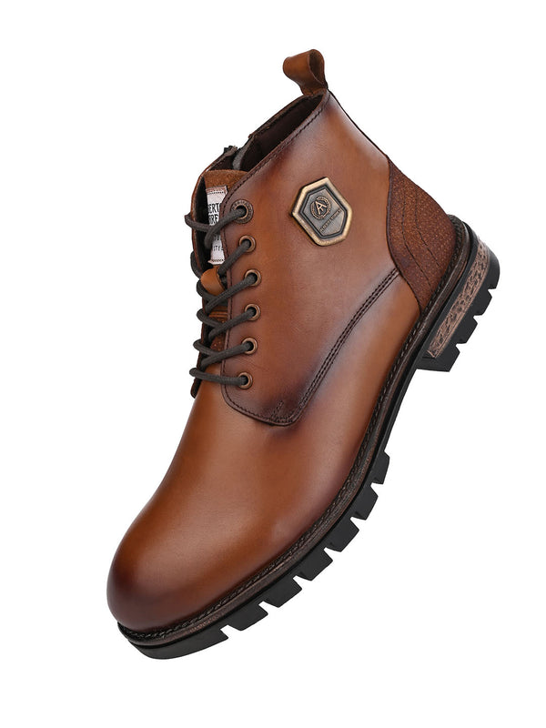 Alberto Torresi Alberto Torresi Headon Series Devl553 Pure Grain Leather Ankle Chukkas For Men