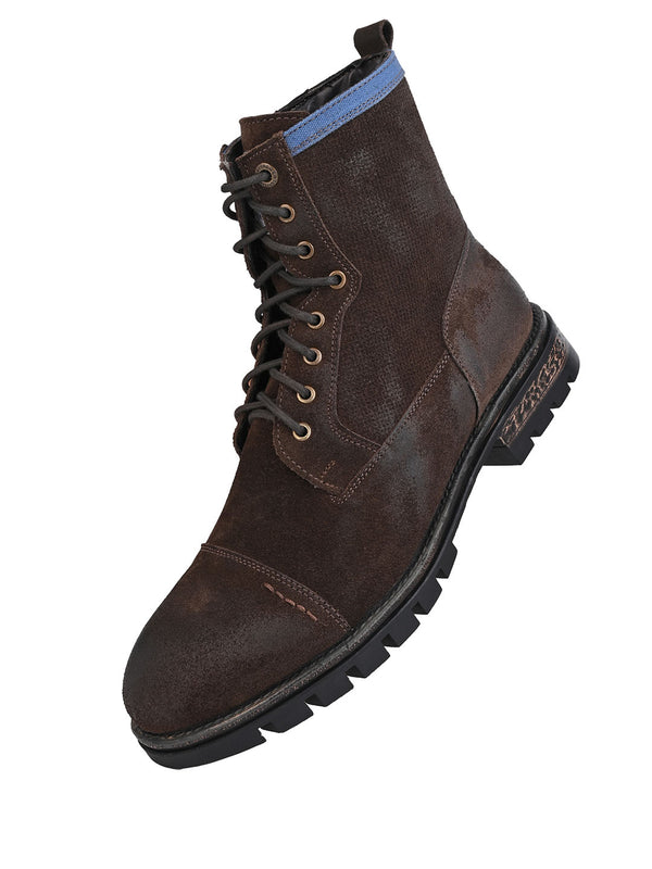 Alberto Torresi Alberto Torresi Headon Series Devl556 Suede Distress Long Boots For Men