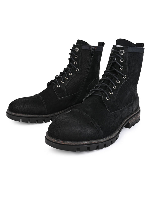 Alberto Torresi Alberto Torresi Headon Series Devl556 Suede Distress Long Boots For Men