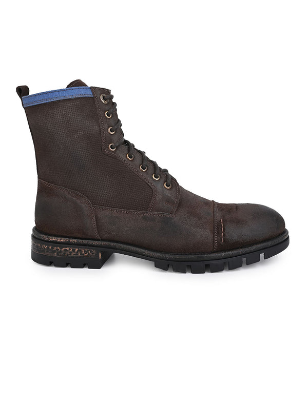 Alberto Torresi Alberto Torresi Headon Series Devl556 Suede Distress Long Boots For Men