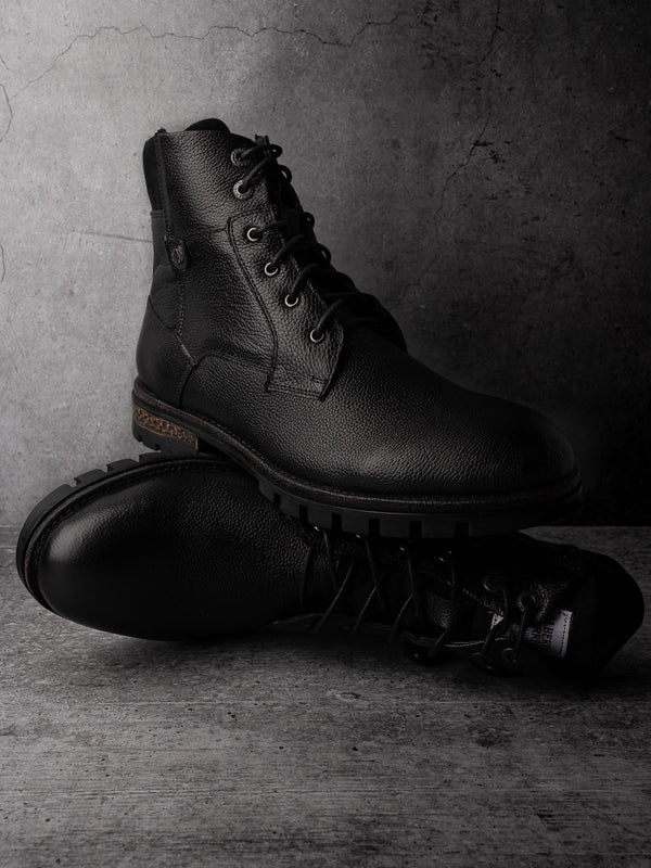 Alberto Torresi Alberto Torresi Headon Series Devl557 Mild Leather Long Lace Up Boots