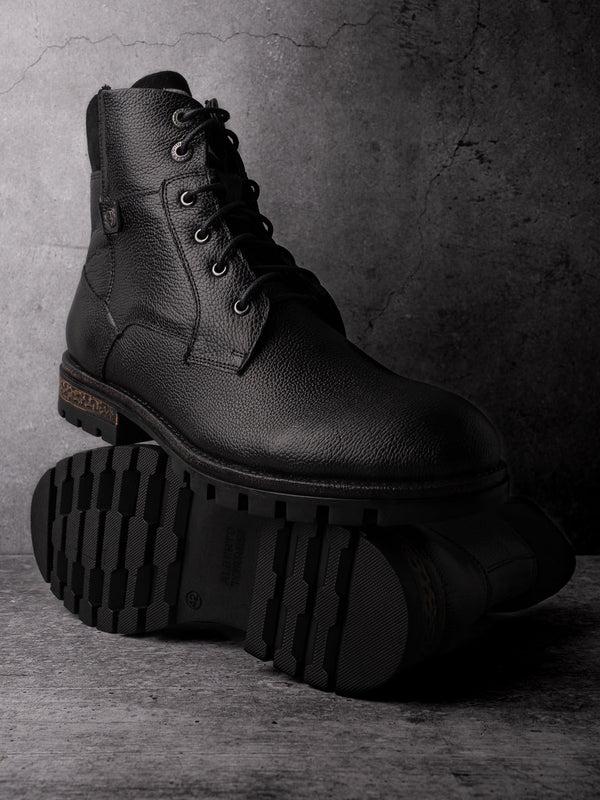 alberto torresi Alberto Torresi Headon Series Devl557 Mild Leather Long Lace Up Boots