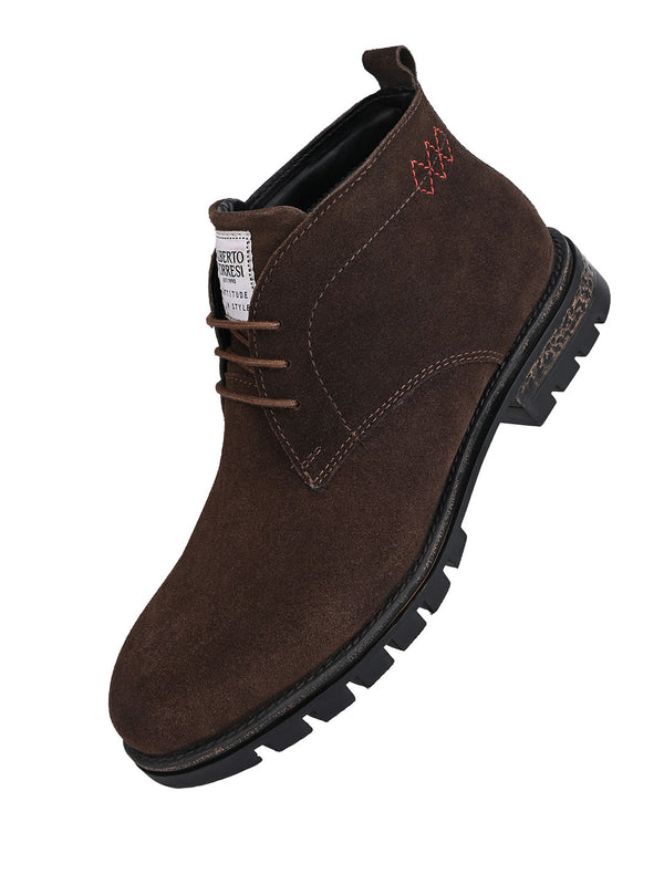 Alberto Torresi Alberto Torresi Headon Series Devl559 Genuine Suede High Tops For Men