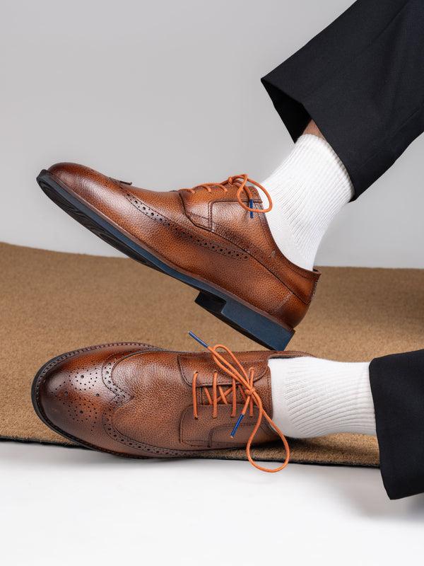 Alberto Torresi Alberto Torresi Horwik Series Tan Mild Leather Brogue Shoe