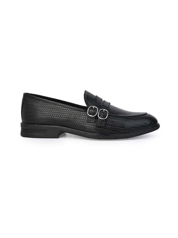 Alberto Torresi Alberto Torresi Palermo Black Men's Double Monk Strap Shoes