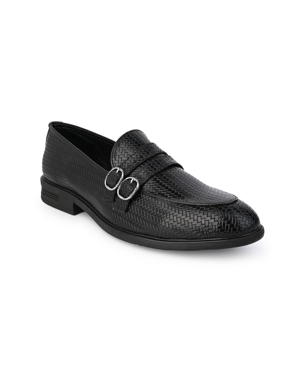 Alberto Torresi Alberto Torresi Palermo Black Men's Double Monk Strap Shoes