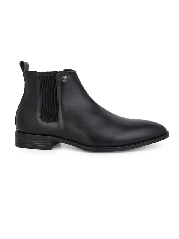Alberto Torresi Alberto Torresi Synthetic Black Chelsea Boots For Men