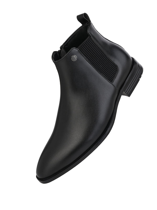 Alberto Torresi Alberto Torresi Synthetic Black Chelsea Boots For Men