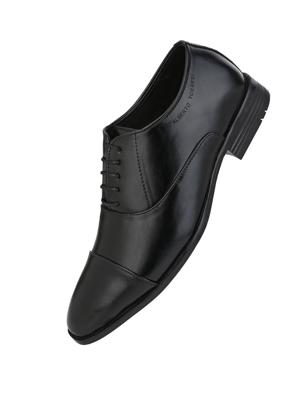 Alberto Torresi Alberto Torresi Synthetic Black Laceup Formal Shoes