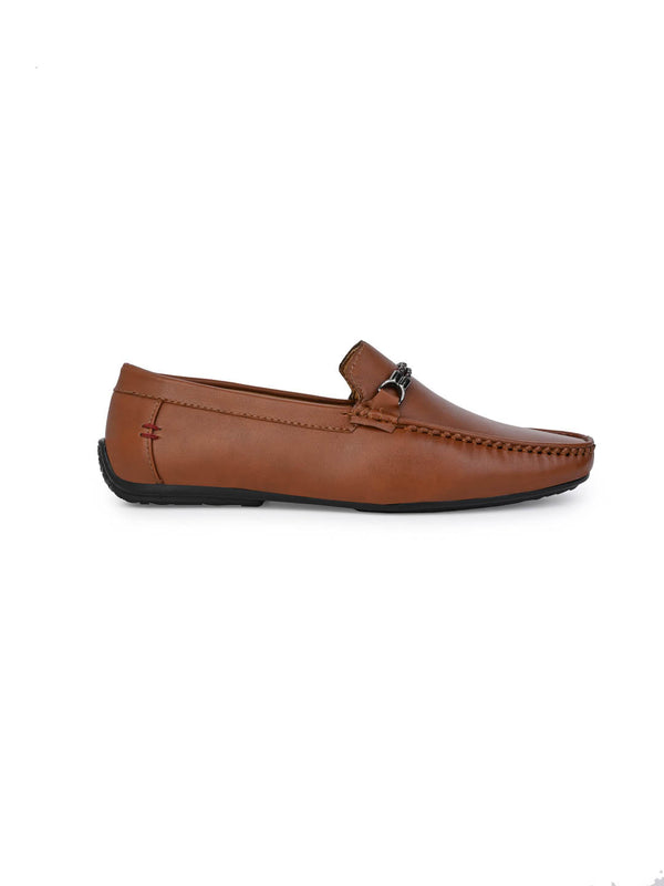 Alberto Torresi Alberto Torresi Tan Burnish With TPR Sole Loafers For Men