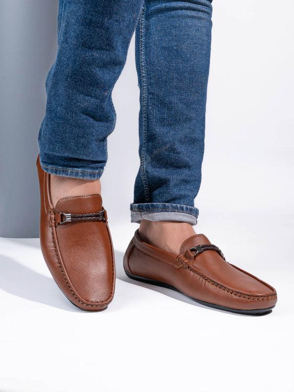 alberto torresi Alberto Torresi Tan Burnish With TPR Sole Loafers For Men alberto torresi Alberto Torresi Tan Burnish With TPR Sole Loafers For Men
