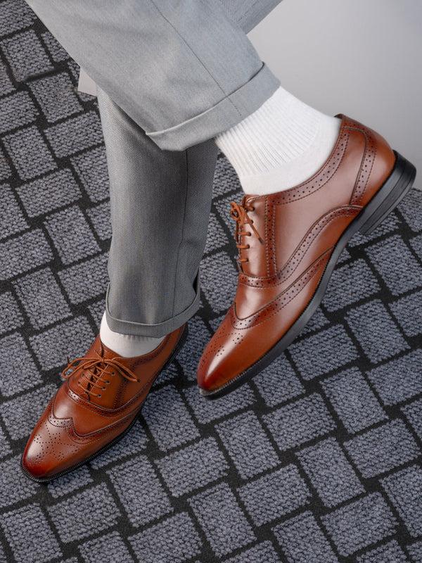 alberto torresi Alberto Torresi Tan formal Brogue Shoes