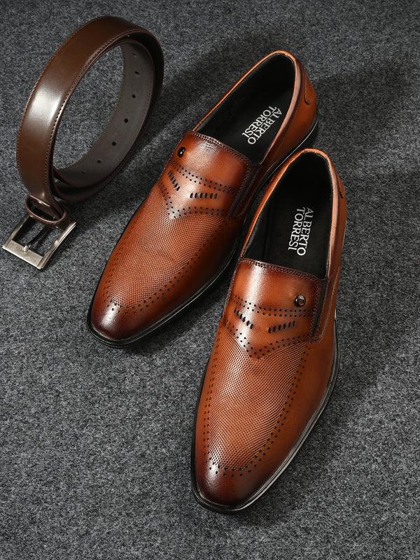alberto torresi Alberto Torresi Tan Formal Shoe For Men