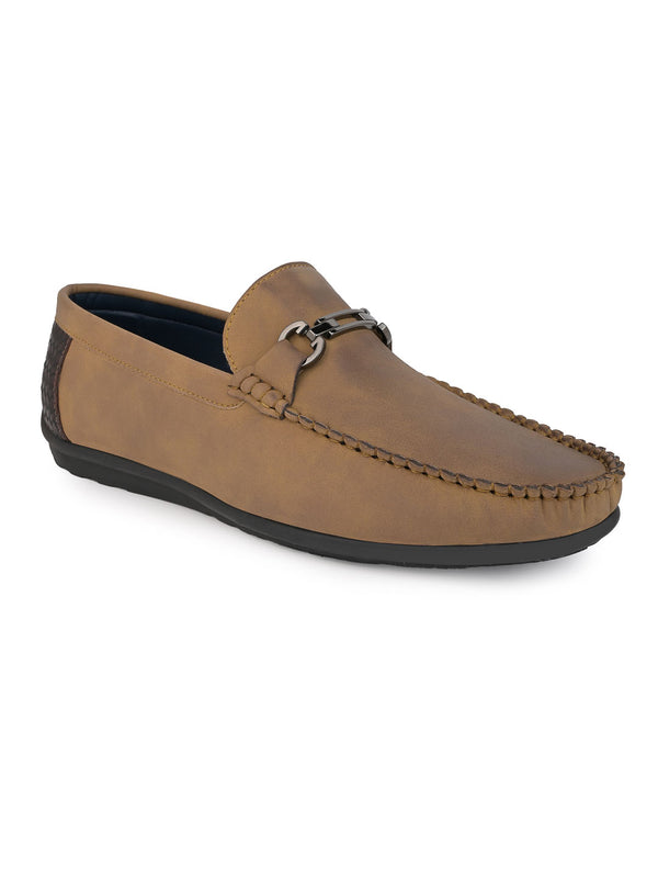 alberto torresi Alberto Torresi Tan Nubuck With Mattel Accent Slip On Loaffers