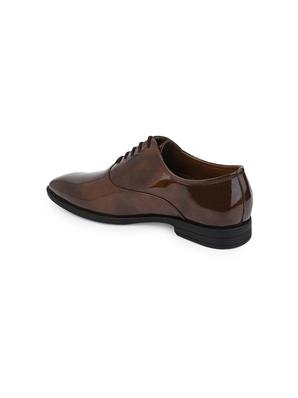 Alberto Torresi Alberto Torresi Tan Patent Lace Up Formal Shoes