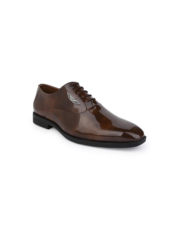 alberto torresi Alberto Torresi Tan Patent Lace up Formal Shoes alberto torresi Alberto Torresi Tan Patent Lace up Formal Shoes