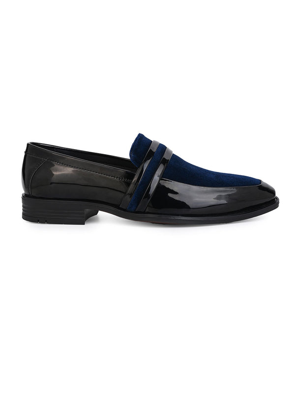 Alberto Torresi Alberto Torresi Wedding Black Patent Blue Suede Shoes