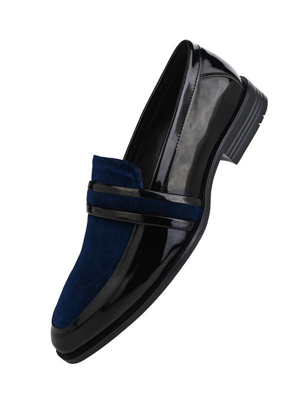 Alberto Torresi Alberto Torresi Wedding Black Patent Blue Suede Shoes