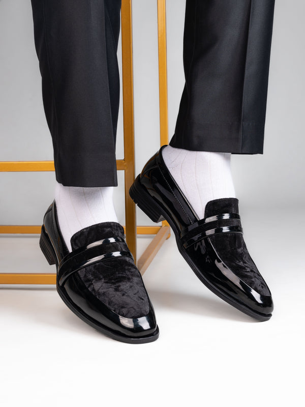 alberto torresi Alberto Torresi Wedding Black Patent Suede Shoes