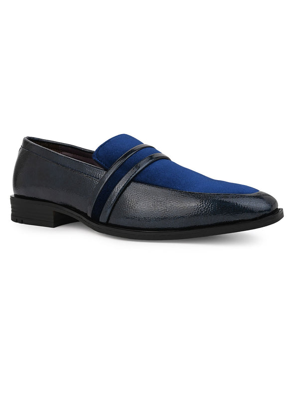 Alberto Torresi Alberto Torresi Wedding Patent Blue Crinkle Suede Shoes