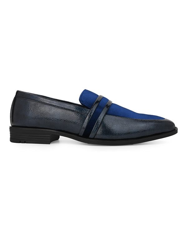 Alberto Torresi Alberto Torresi Wedding Patent Blue Crinkle Suede Shoes