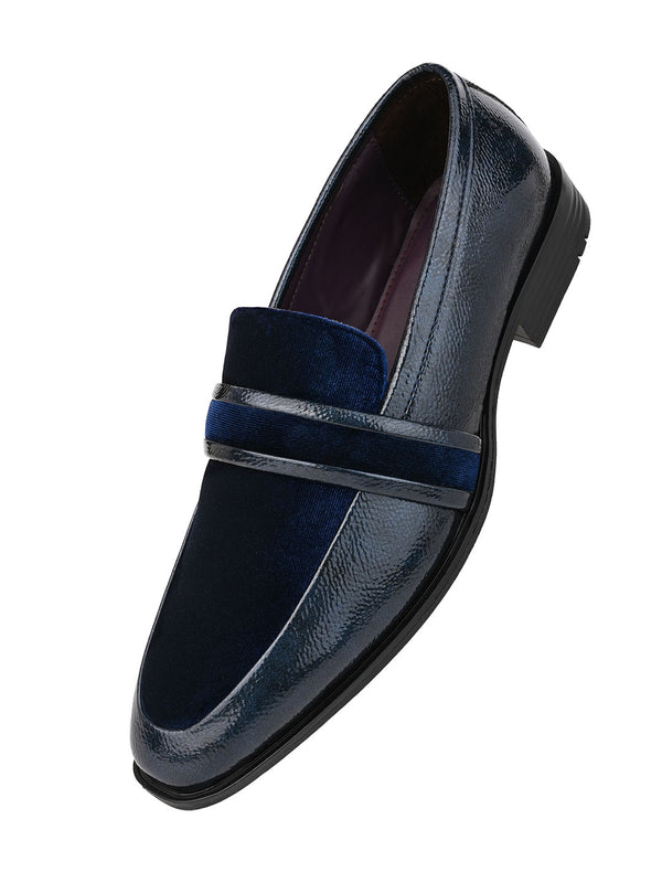 Alberto Torresi Alberto Torresi Wedding Patent Blue Crinkle Suede Shoes