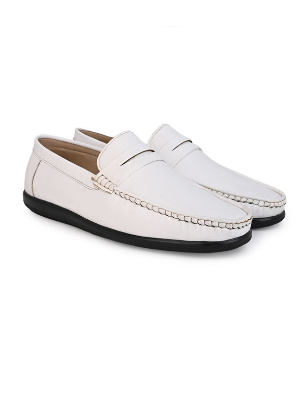 Alberto Torresi Alberto Torresi White Slip On Loafer