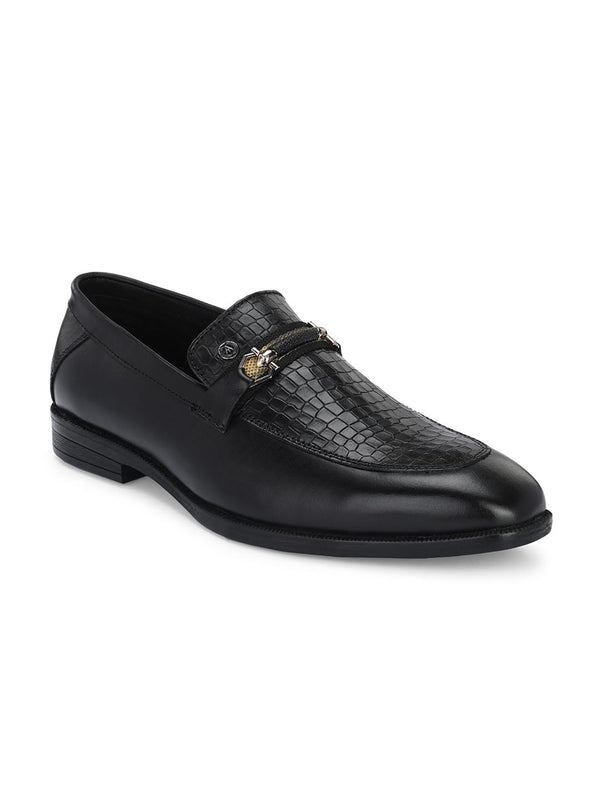 Alberto Torresi Albertoi Torresi Men's Calabria Black Buckle Slip-Ons
