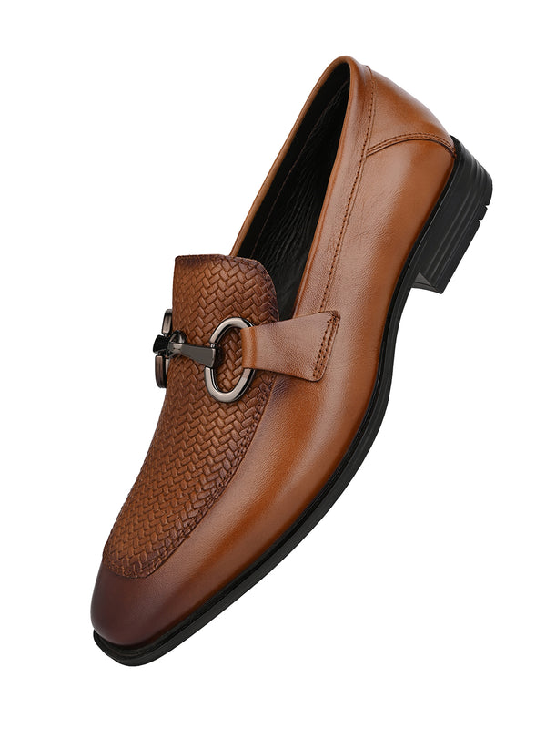 Alberto Torresi Premium Branded Horsebit Formal Leather Loafer With Tpr Sole And Heel Support