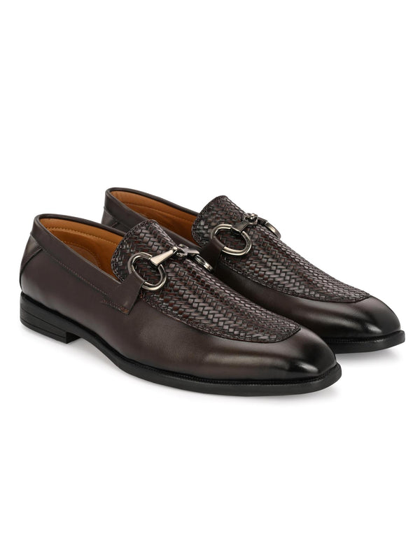 Alberto Torresi Premium Branded Horsebit Formal Synthetic Loafer With Tpr Sole And Heel Support