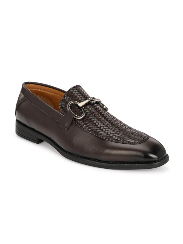 Alberto Torresi Premium Branded Horsebit Formal Synthetic Loafer With Tpr Sole And Heel Support