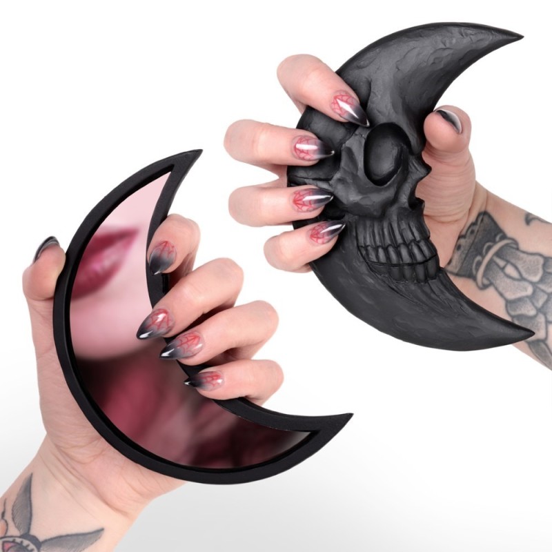 Alchemy England Black Moon Hand Mirror (V108)