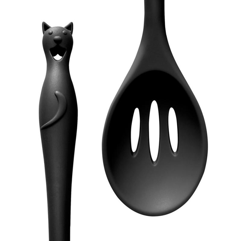 Alchemy England Cat's Kitchen Slotted Spoon (KU4)