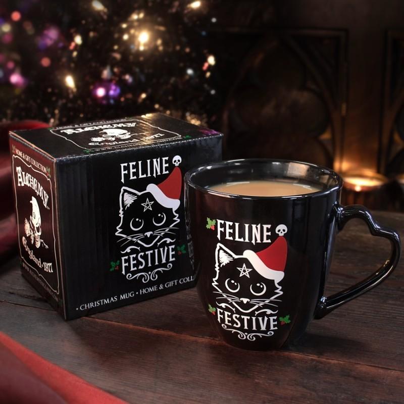 Alchemy England Feline Festive Christmas Mug (XMUG1)