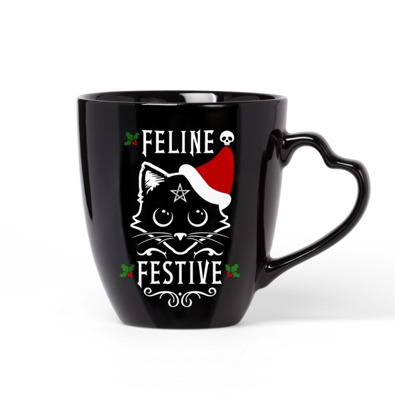 alchemy england Feline Festive Christmas Mug (XMUG1)