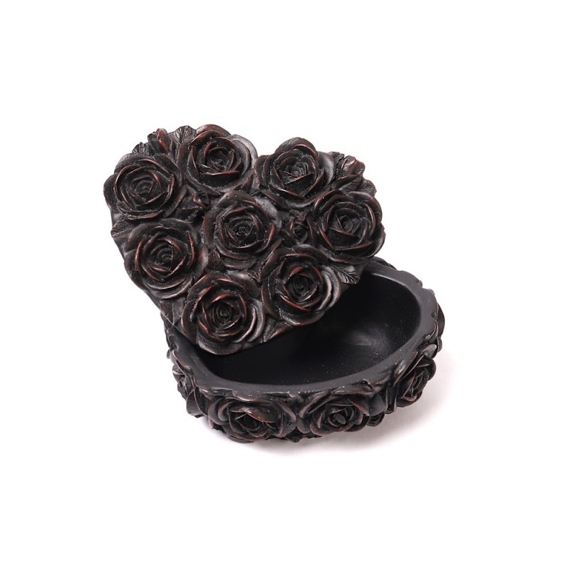Alchemy England Rose Heart Box - Black (SA19)