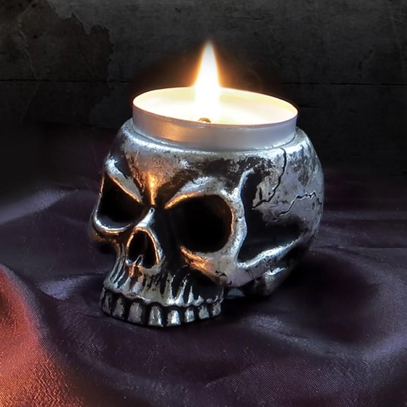 Alchemy England Skull - Tea Light Holder (V74)