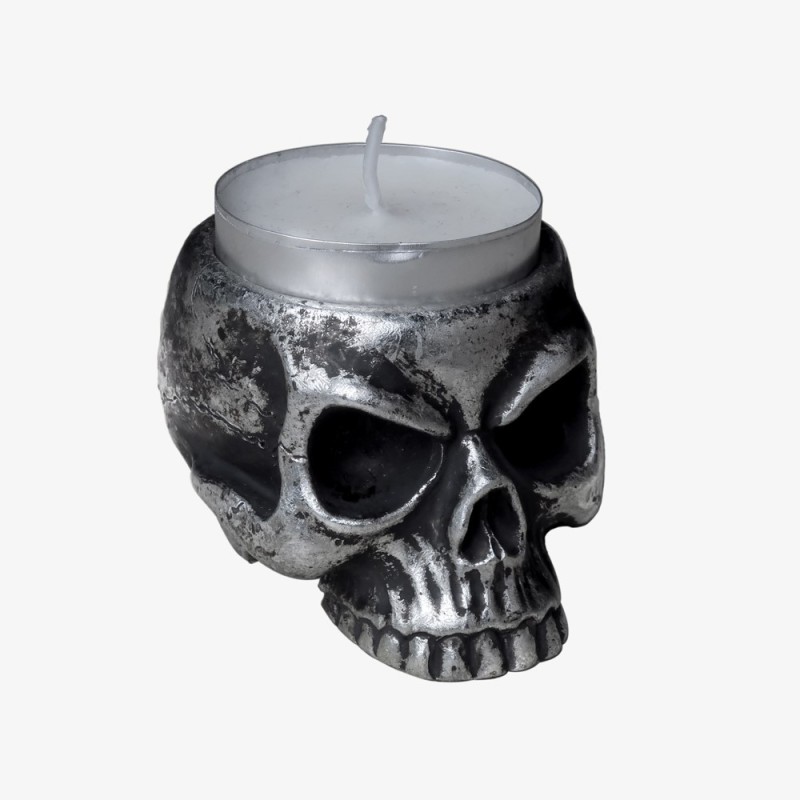 alchemy england Skull - Tea Light Holder (V74)