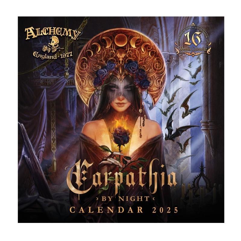 alchemy england Alchemy Gothic 'Carpathia by Night' 2025 Wall Calendar (CAL25)
