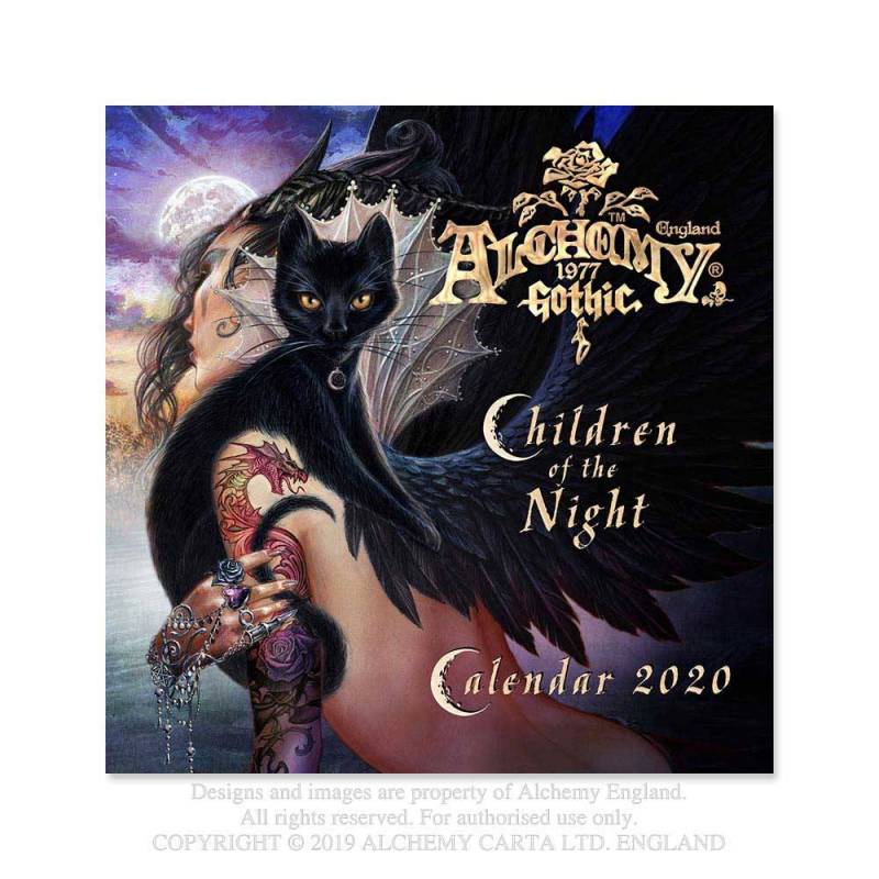 alchemy england Alchemy Gothic 'Children of the Night' 2020 Wall Calendar (CAL20)