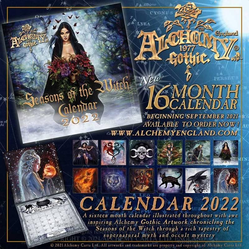 Alchemy England Alchemy Gothic 'Seasons Of The Witch' 2022 Wall Calendar (CAL22)